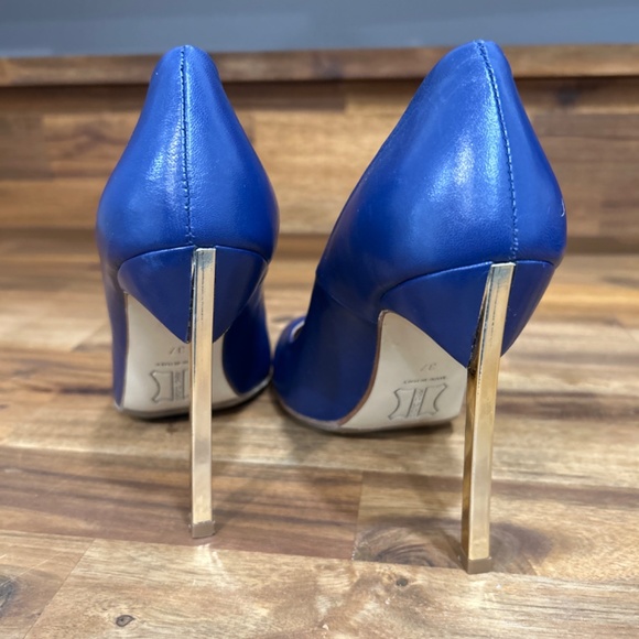Chic Blue heels made in italy - Picture 2 of 3
